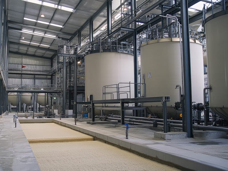 Chemical fiber plant